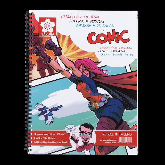 Imagem 0 de Guia Passo a Passo de 40 Folhas para Aprender a Desenhar Comic - Multicolor