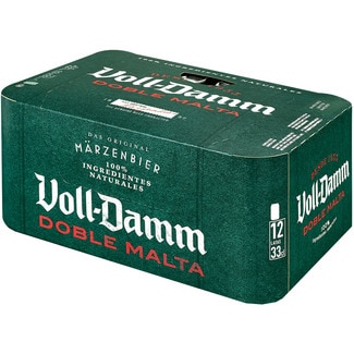 cerveza rubia extra doble malta pack 12 latas 33 cl - Voll Damm