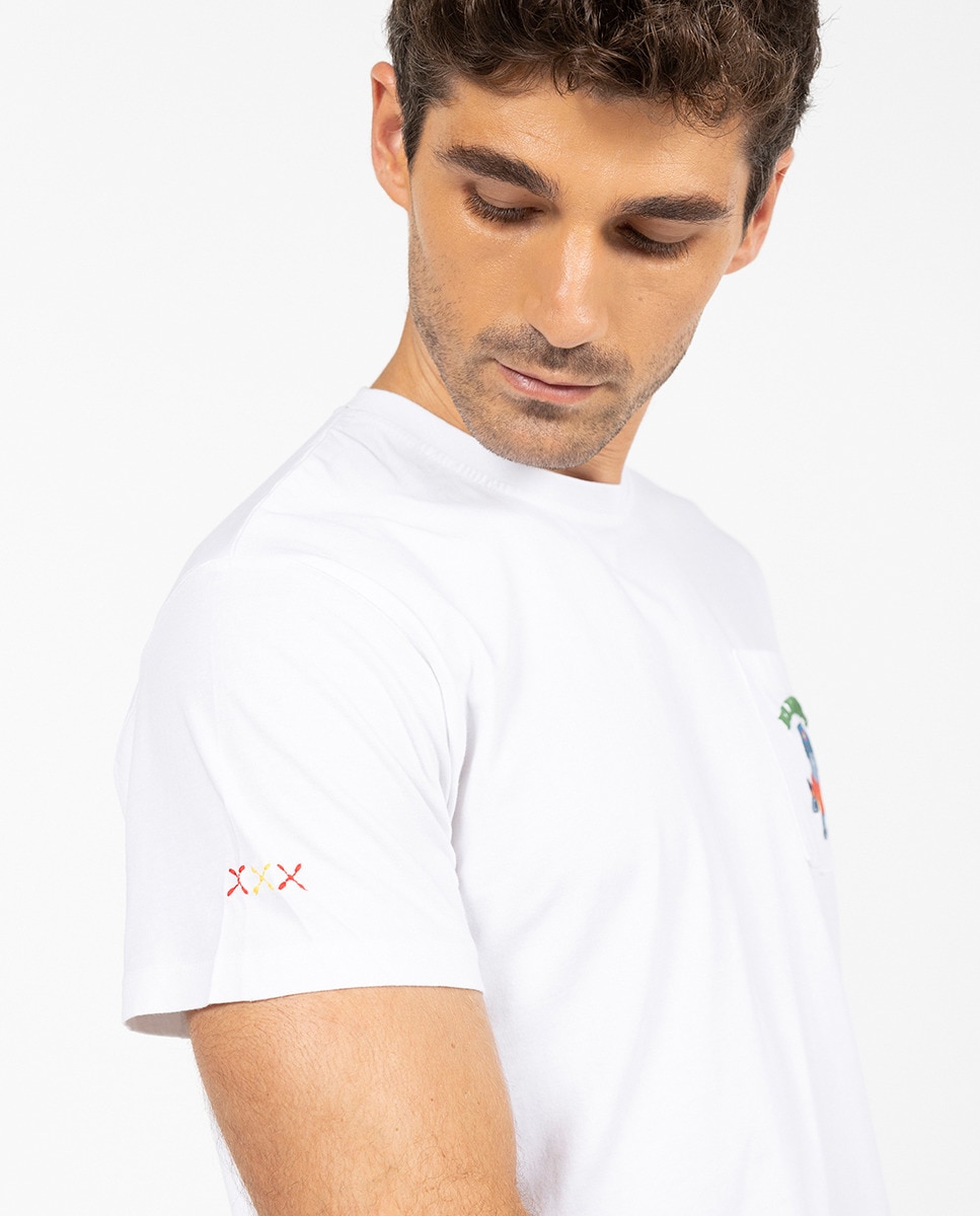 Camiseta De Hombre De Manga Corta Tipo Henley - El Corte Inglés
