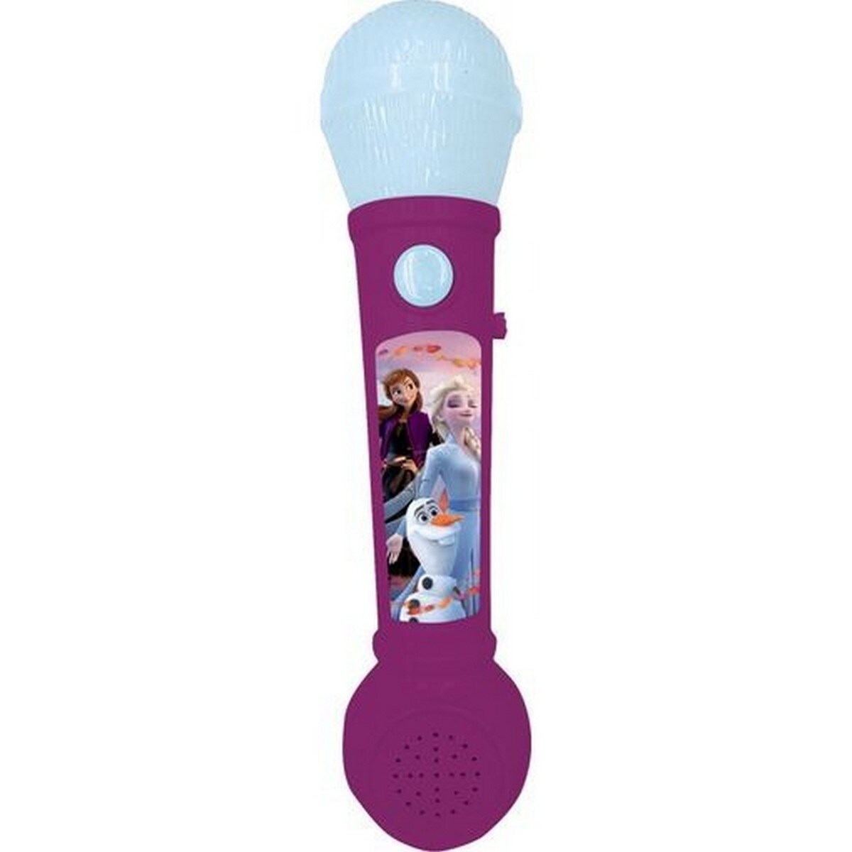 Microfone Altifalante Incorporado, Efeitos de Luz, Melodias Pré-Gravadas Frozen 1