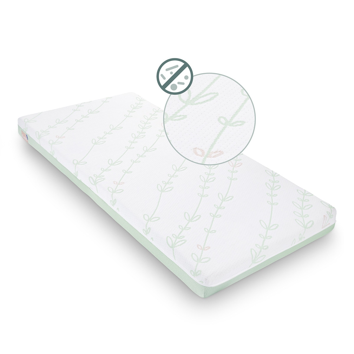 Colchão para Bebé Anti-bacteriano Cosy'Lite - 60x120 cm Branco-1