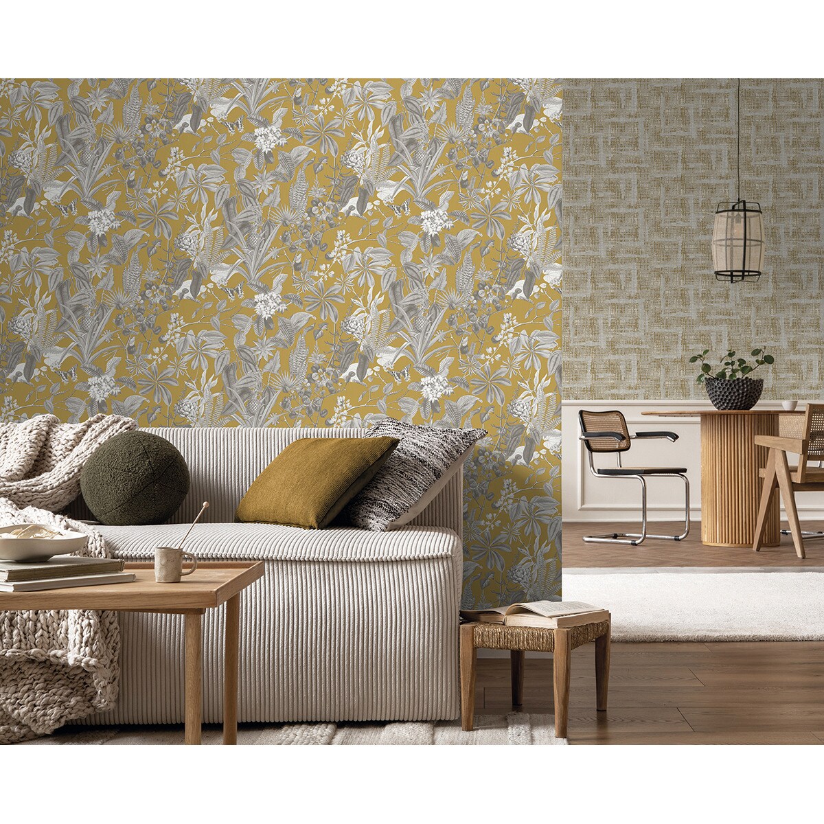 Rasch Papel pintado 844313 - Papel pintado no tejido (10,05 x 0,53 m, estructura textil, color beige claro