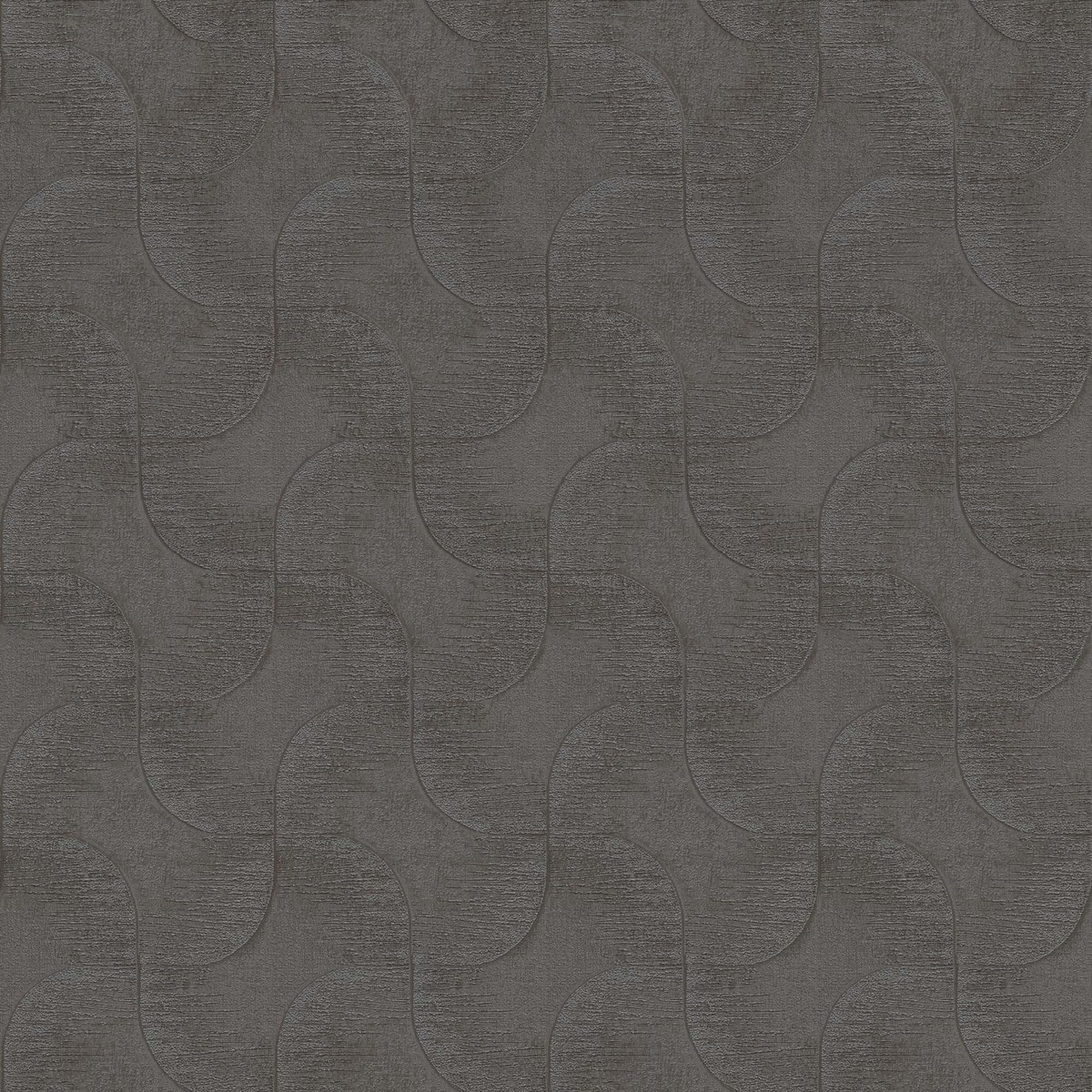 Imagen 1 de Papel pintado TNT Ondas geométricas Chicago Rasch - Negro 0,53 x 10 m Negro