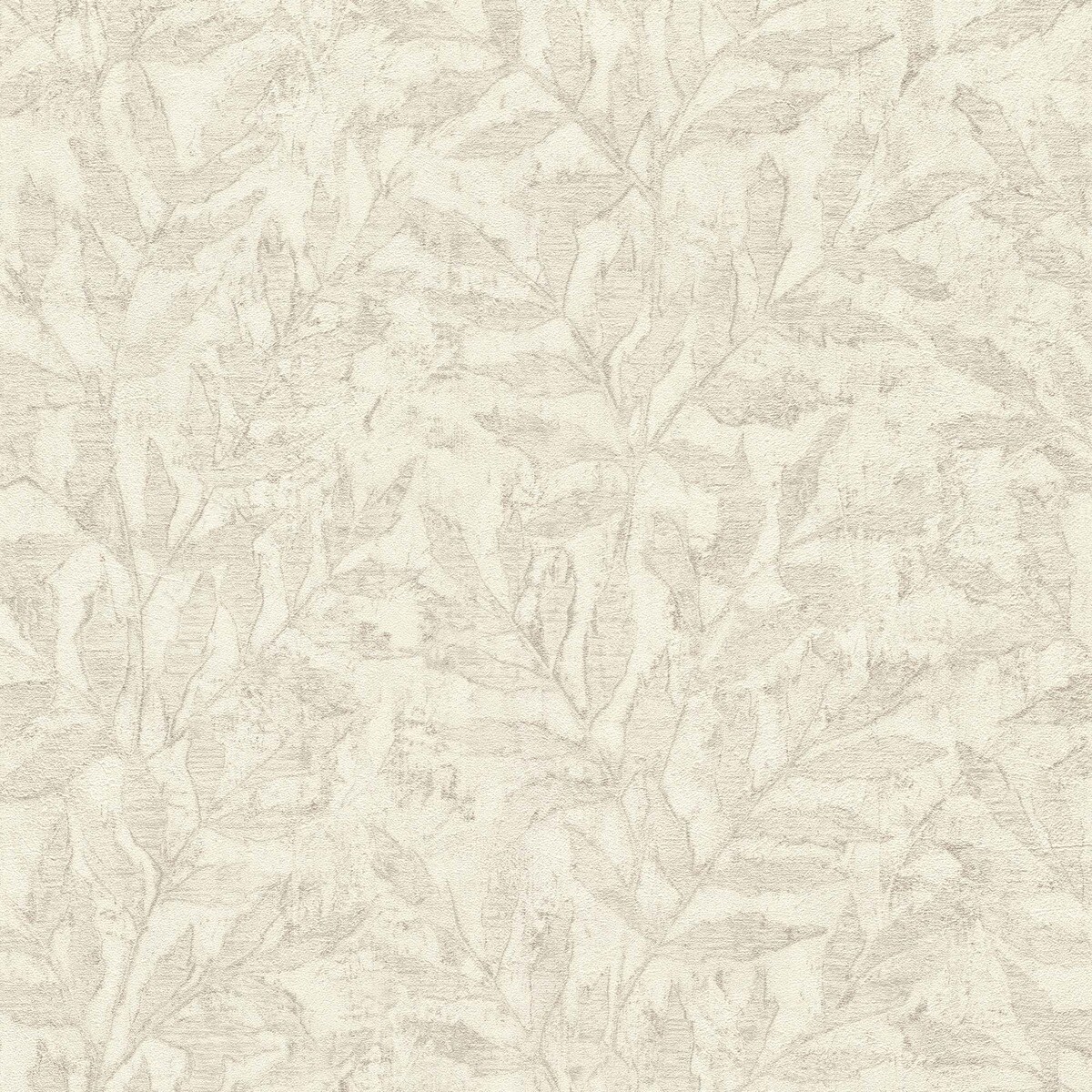 Papel de Parede TNT Folhas Chicago Branco-1