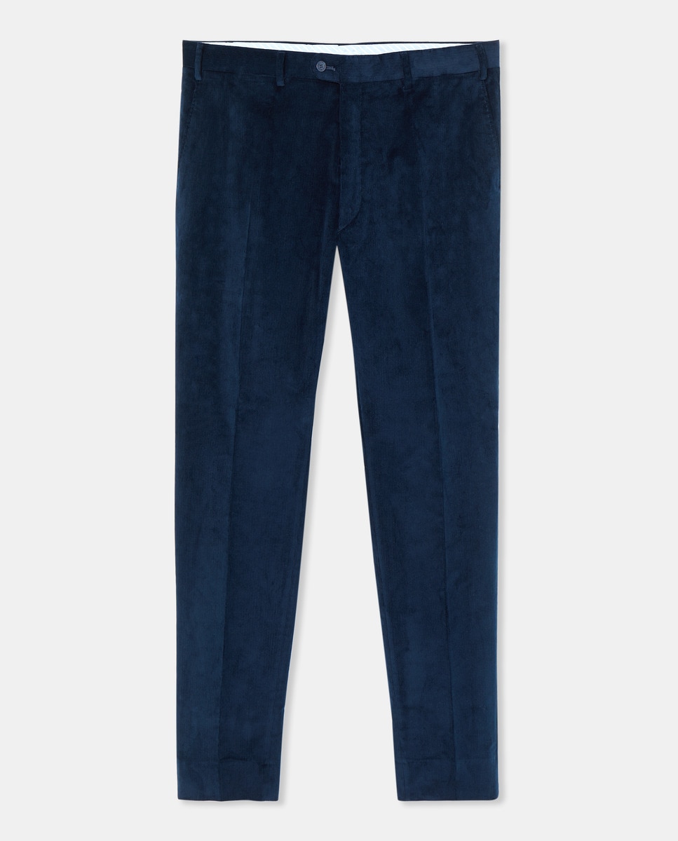 Pantalón hombre sport regular pana fina tallas grandes - Mirto - Azul marino Azul marino-4