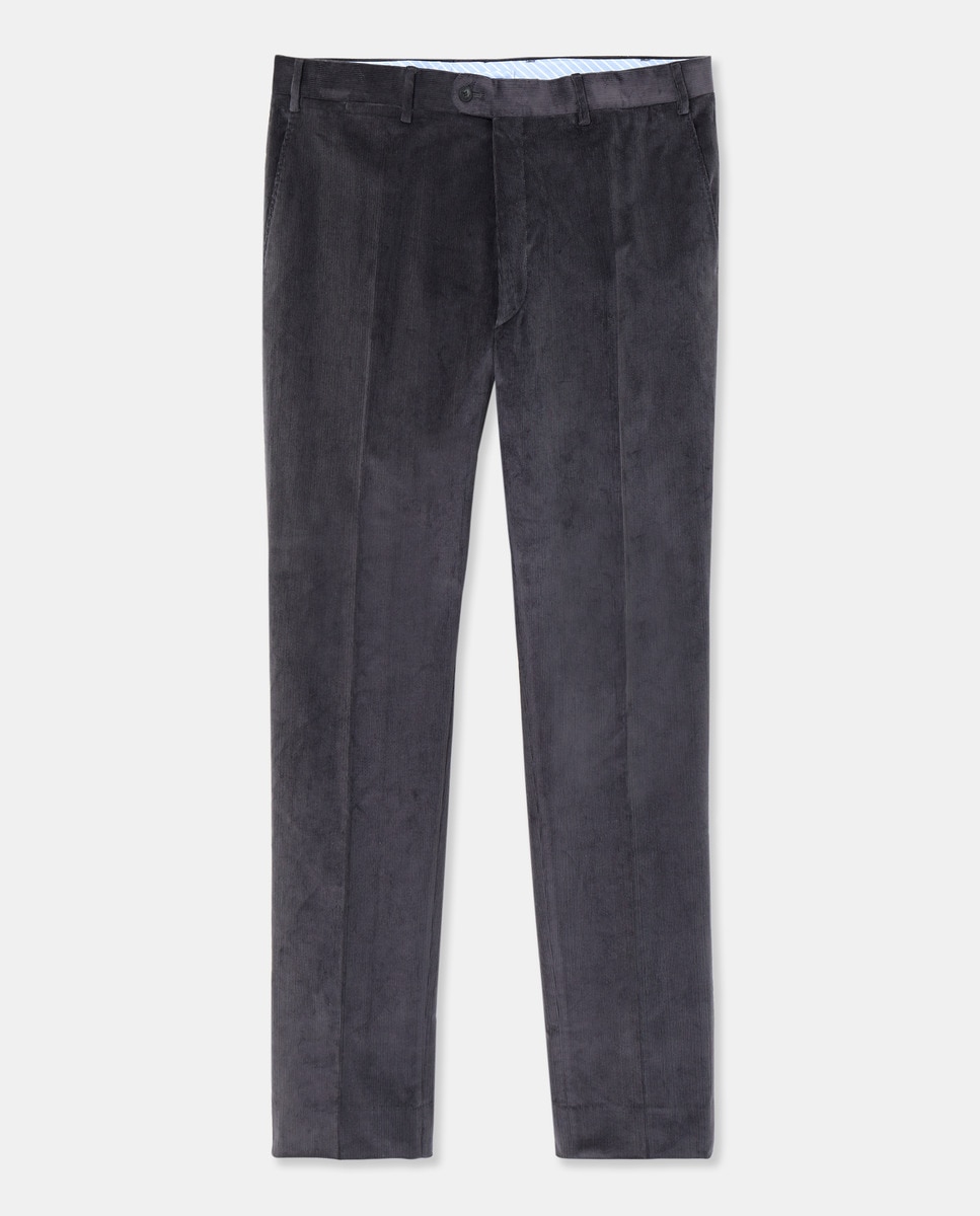 Pantalón hombre sport regular pana fina tallas grandes - Mirto - Gris Gris-4