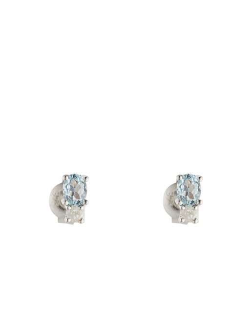 Imagen 0 de Pendientes "Azur" D0,08/2 Blue Topaze 0,48/2