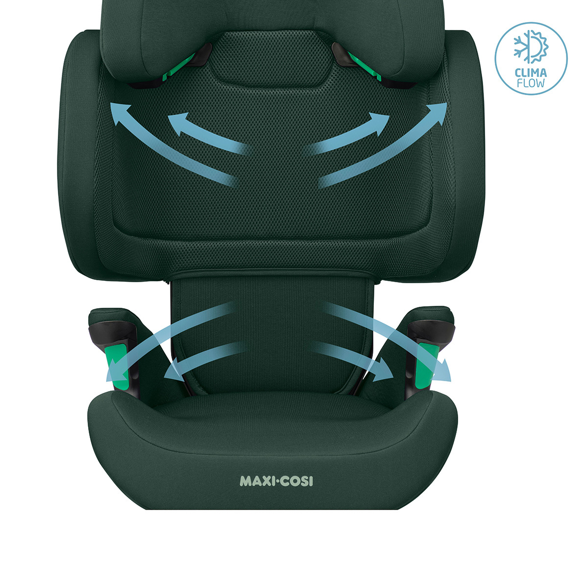 Silla de coche Maxi-Cosi Rodifix R Isofix  i-Size (100 - 150 cm)  Verde oscuro-15