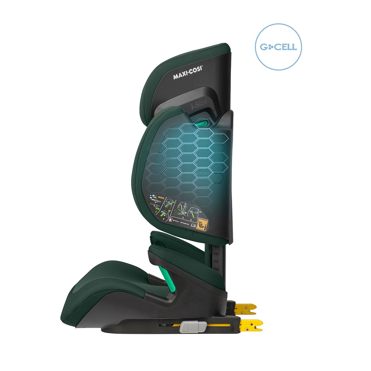 Silla de coche Maxi-Cosi Rodifix R Isofix  i-Size (100 - 150 cm)  Verde oscuro-12