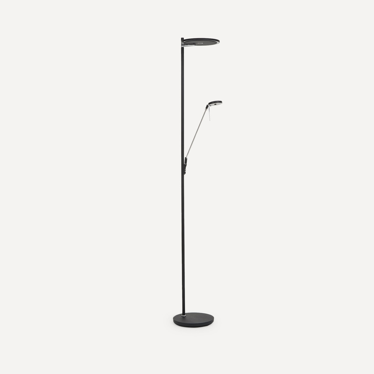 Candeeiro de Pé LED com Leitor Renzo Preto-1