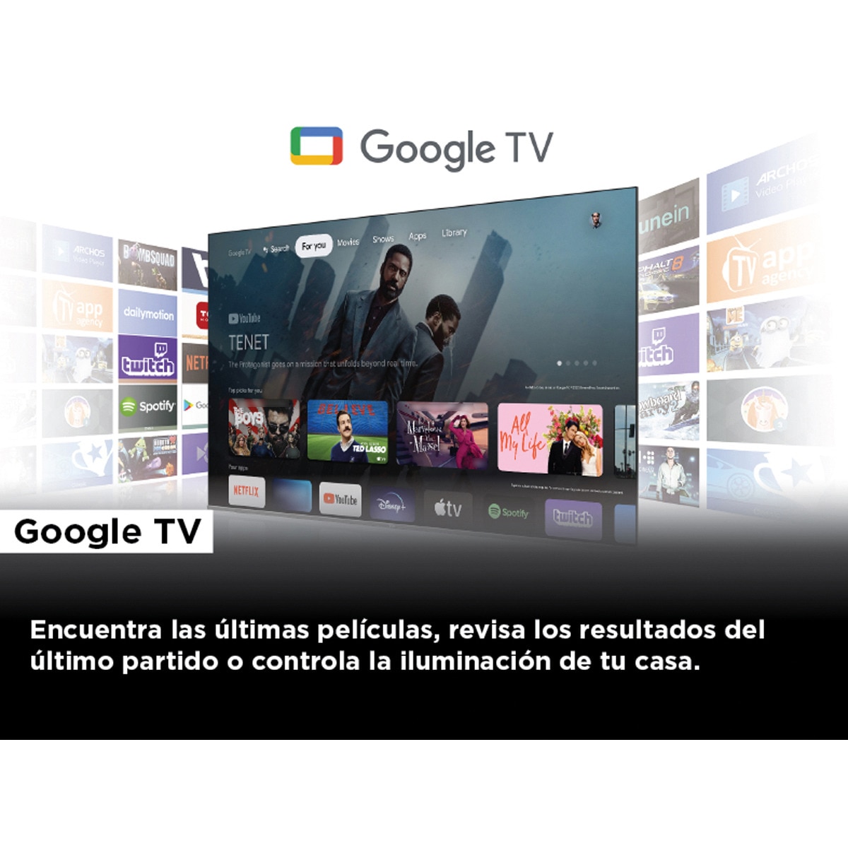 TV QD Mini LED 251 cm (85") TCL 85C845, 4K Ultra HD, Smart Google TV Dolby Vision y Atmos, sistema de sonido Onkyo 2.1, Motion Clarity Pro de 144 Hz Titanio-10