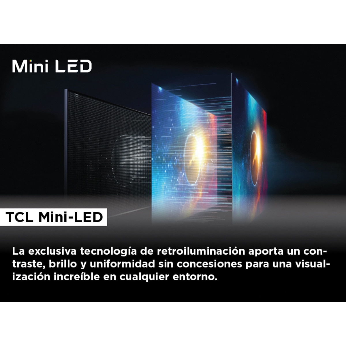 TV QD Mini LED 251 cm (85") TCL 85C845, 4K Ultra HD, Smart Google TV Dolby Vision y Atmos, sistema de sonido Onkyo 2.1, Motion Clarity Pro de 144 Hz Titanio-3