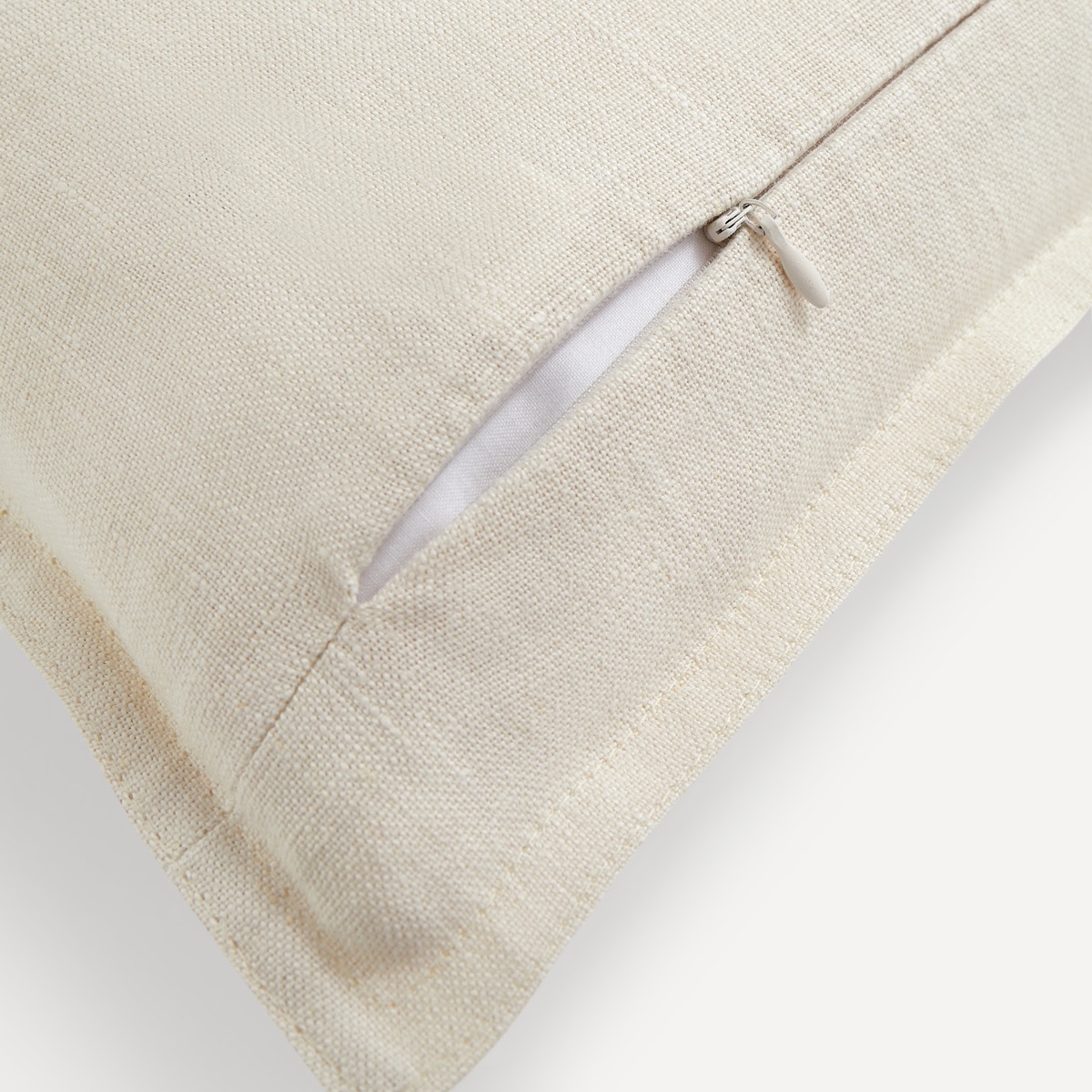 Capa de Almofada de Linho Niza Natural-3