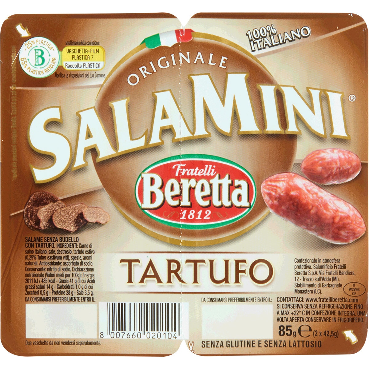 Salamini Trufa unidade 85 g