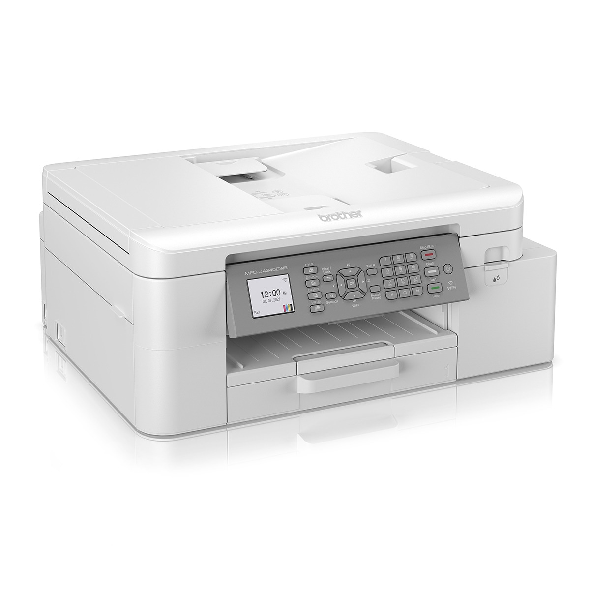 Impresora multifunción Brother MFC-J4340DWE, Fax, Wi-Fi Blanco-2