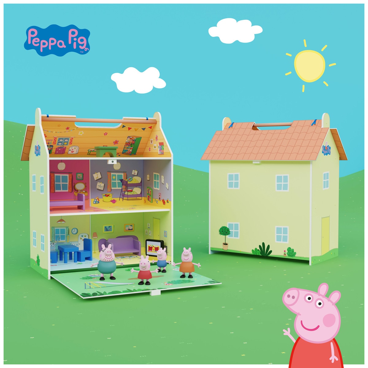 HOT Casa Juguetes De Peppa Pig George Pig La Casa De Peppa - Main Image