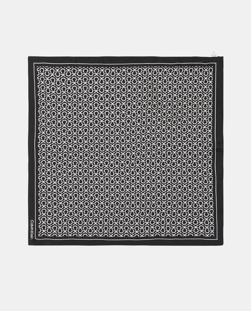 Imagen 0 de Bandana de seda con logos a contraste