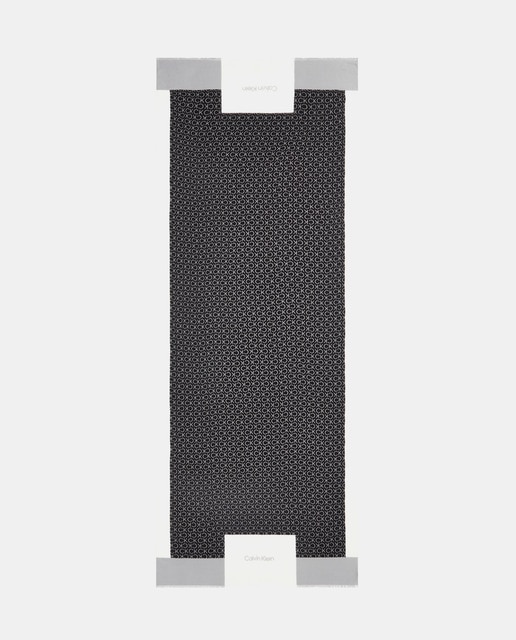 Imagen 0 de Fular con estampado de logos a contraste