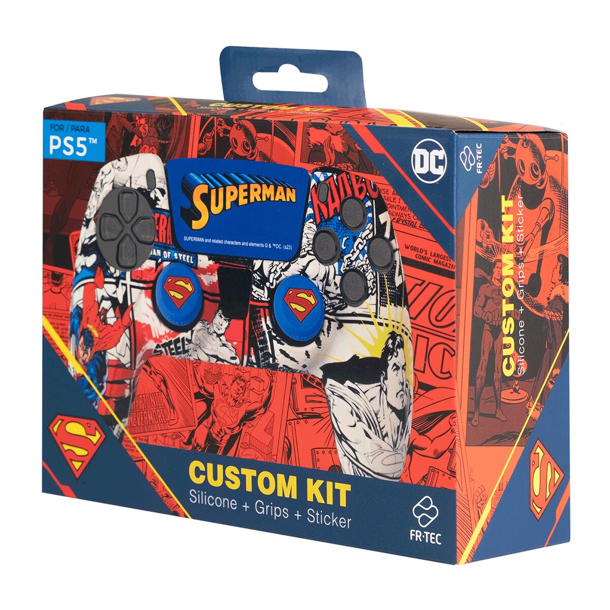 Kit Custom Superman DC Comics para Comando PlayStation 5 2