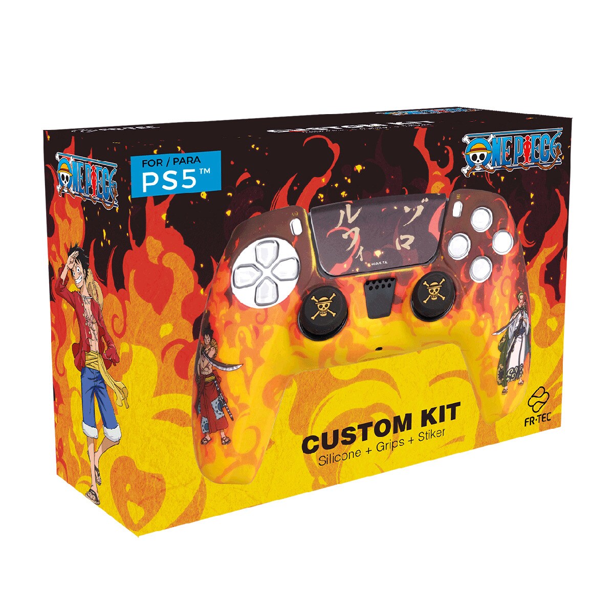 Kit Fire One Piece personalizado para comando de PS5 2