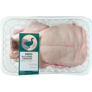 Pato Inteiro com Miúdos Peso Aproximado por cuvete 1,8 kg