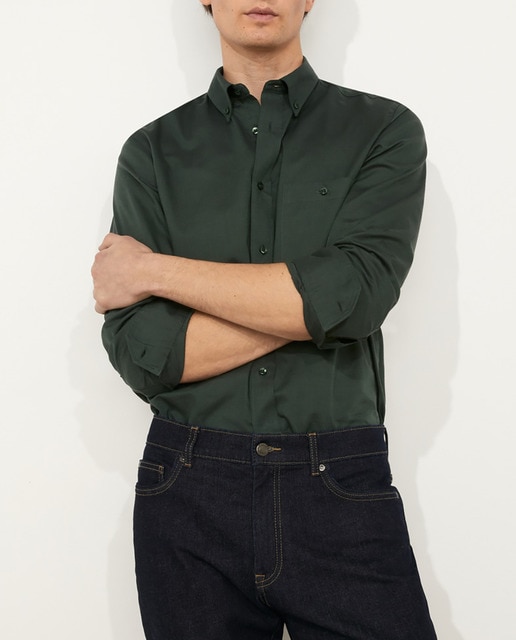 Imagen 0 de Camisa de hombre classic fit oxford lisa fácil plancha