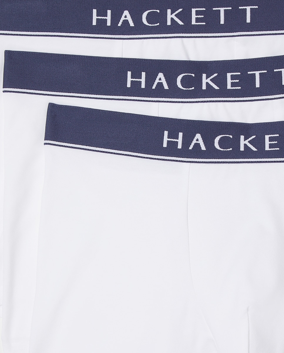 Pack de Três Boxers de Malha Branco-3