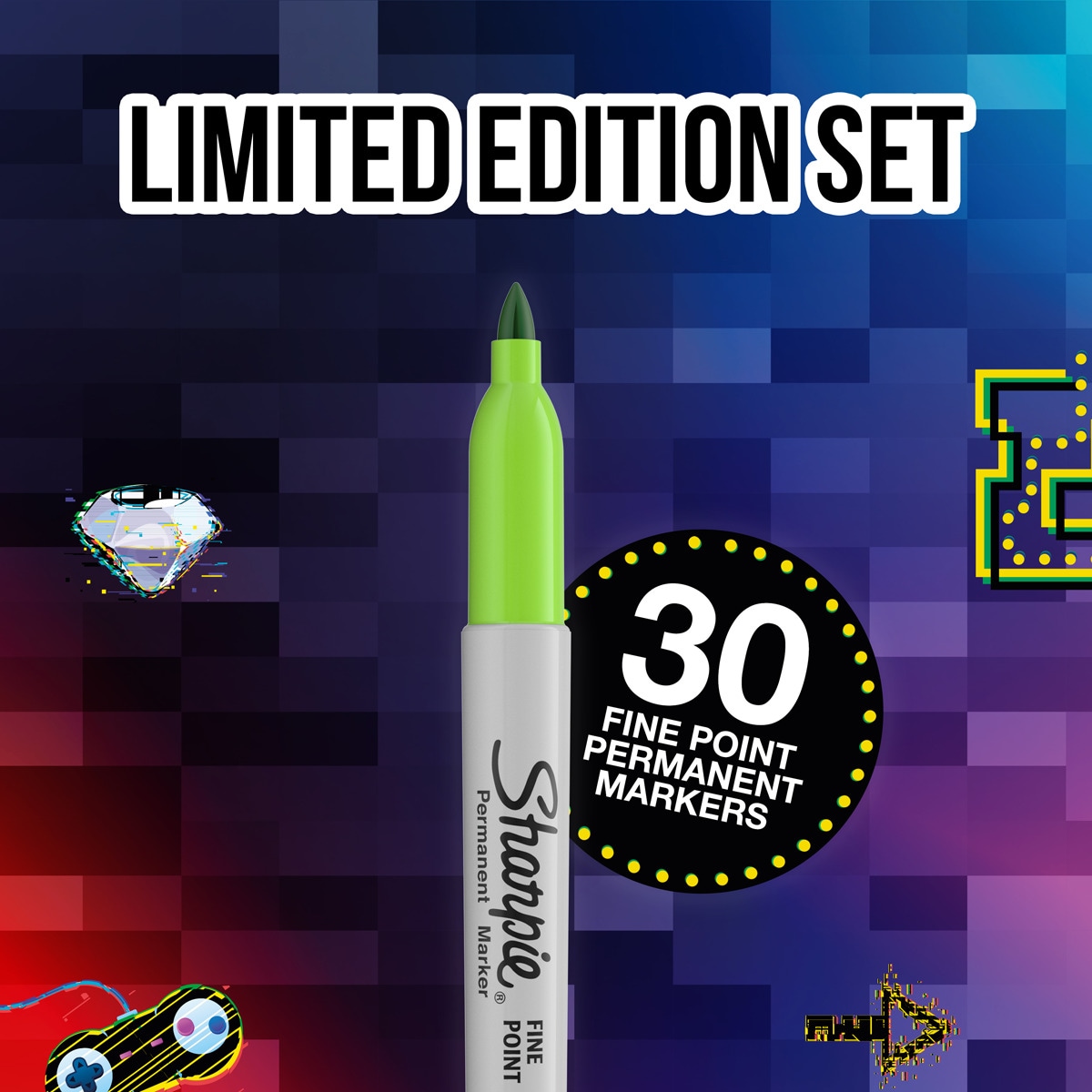 Pack de 30 unidades rotuladores permanentes Sharpie Fine Maze Multicolor-3