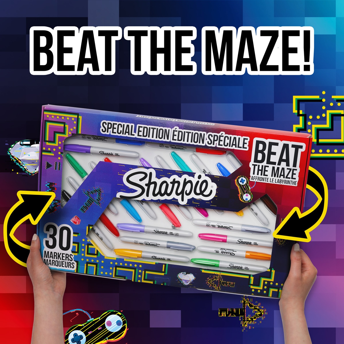 Pack de 30 unidades rotuladores permanentes Sharpie Fine Maze Multicolor-2