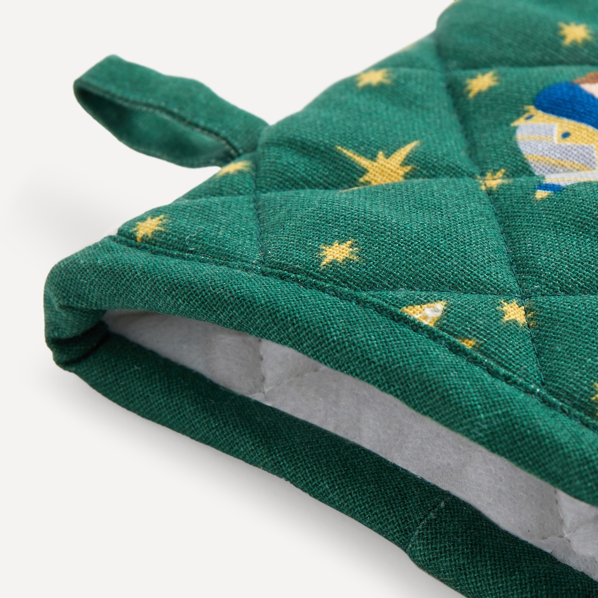 Set manopla y agarrador Reyes Magos Navidad Basics El Corte Inglés Verde-2