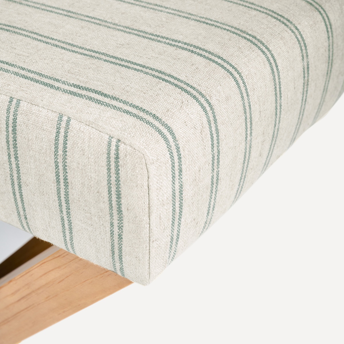 Banco de madera de pino tapizado 122 cm Porto El Corte Inglés Verde-4