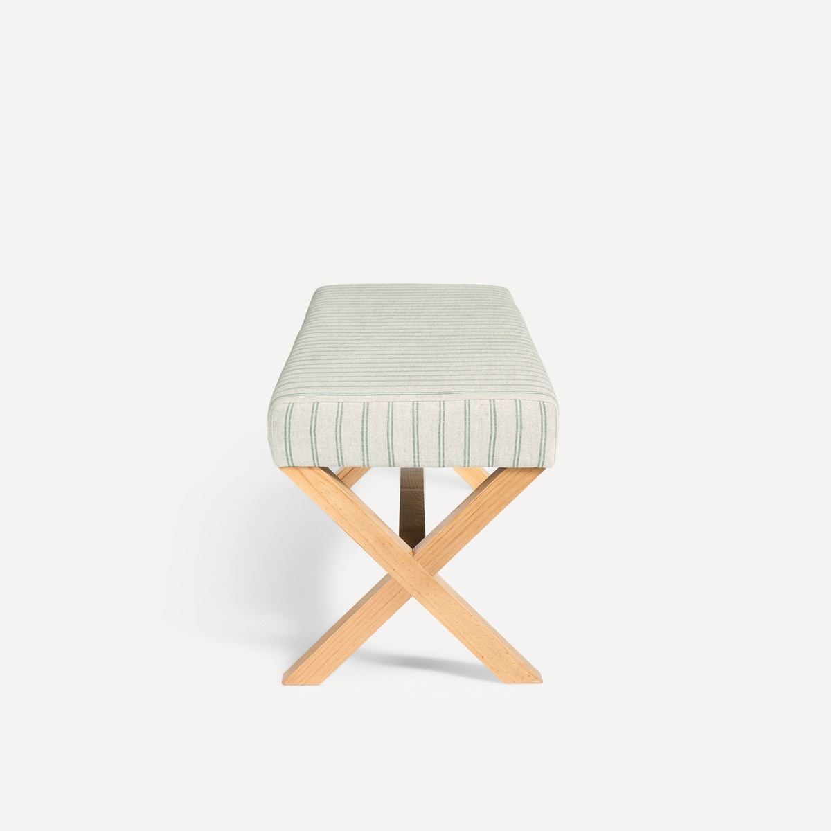 Banco de madera de pino tapizado 122 cm Porto El Corte Inglés Verde-3
