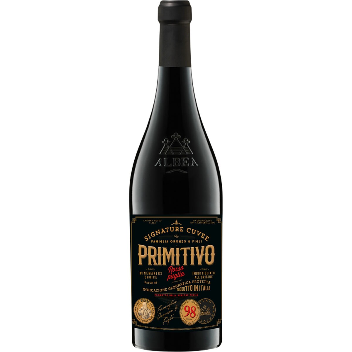 vino tinto Puglia de Italia botella 75 cl