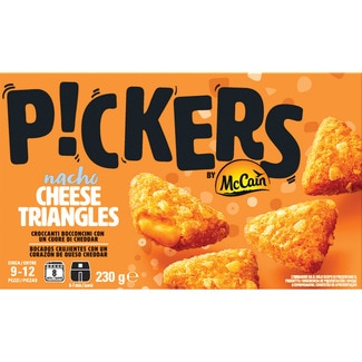 Pickers nachos rellenos de queso cheddar caja 230 g - Mc Cain