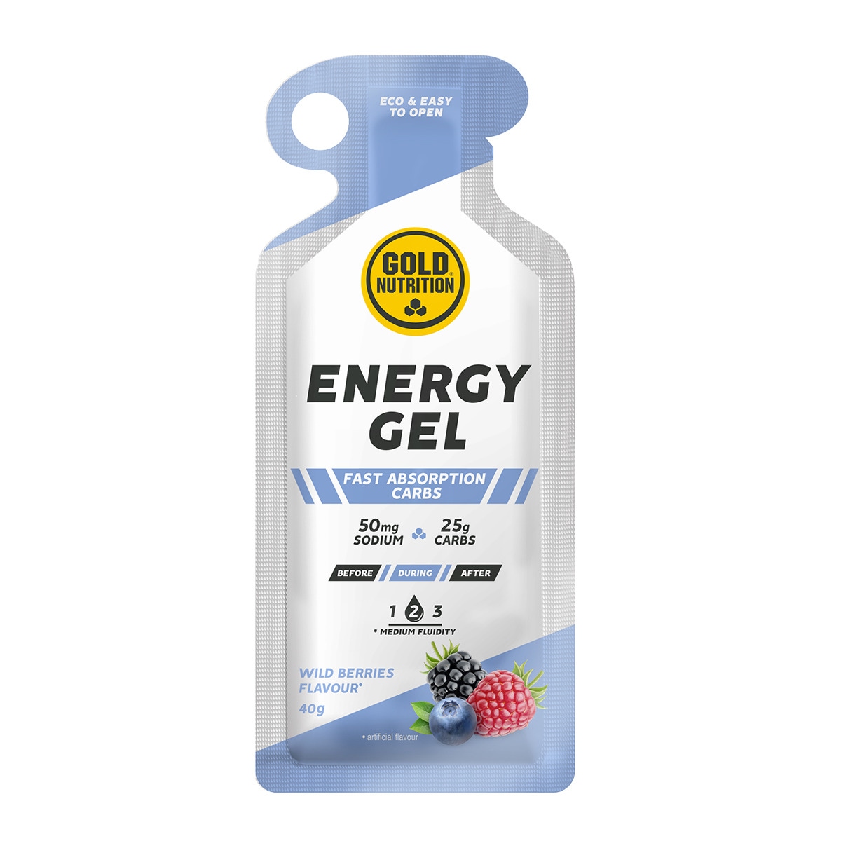 Gel Energético Sabor Frutos Vermelhos - 40 g Vermelho-1