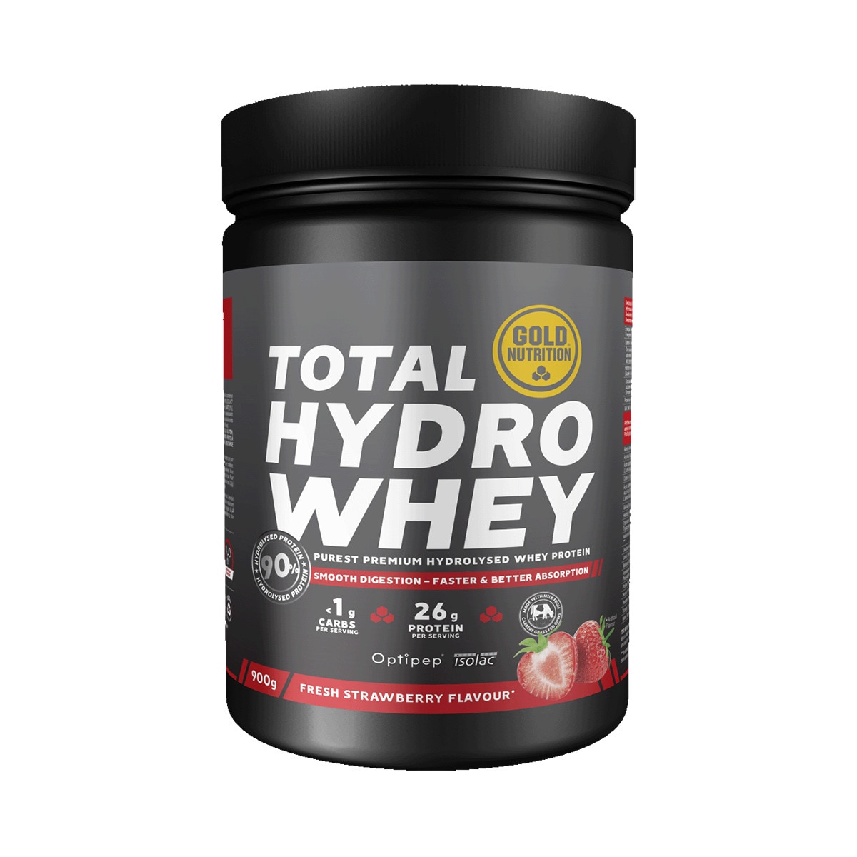 Proteína Total Whey Sabor Morango - 900 g Morango-1