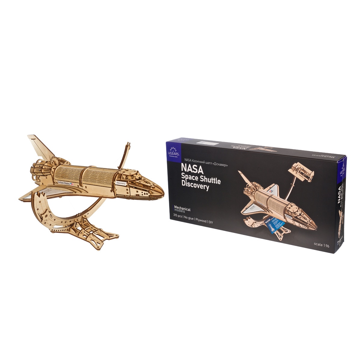 Maqueta Ugears NASA space shuttle Discovery. 1