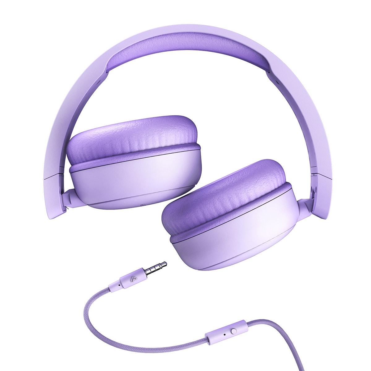 Auriculares diadema Energy Sistem UrbanTune violeta 100% plástico reciclado, cable extraíble, micrófono integrado y compatible con Voice Assistant. Violeta-2