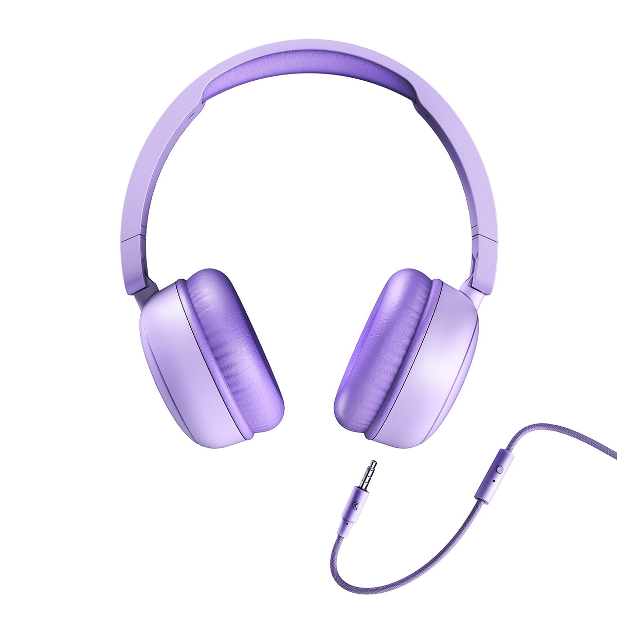 Auriculares diadema Energy Sistem UrbanTune violeta 100% plástico reciclado, cable extraíble, micrófono integrado y compatible con Voice Assistant. Violeta-3