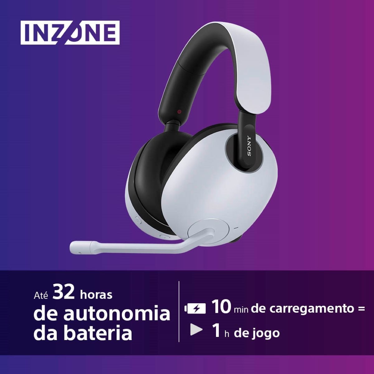 Auscultadores Gaming Inzone H9 WH-G900  PC / PS5 Branco-4