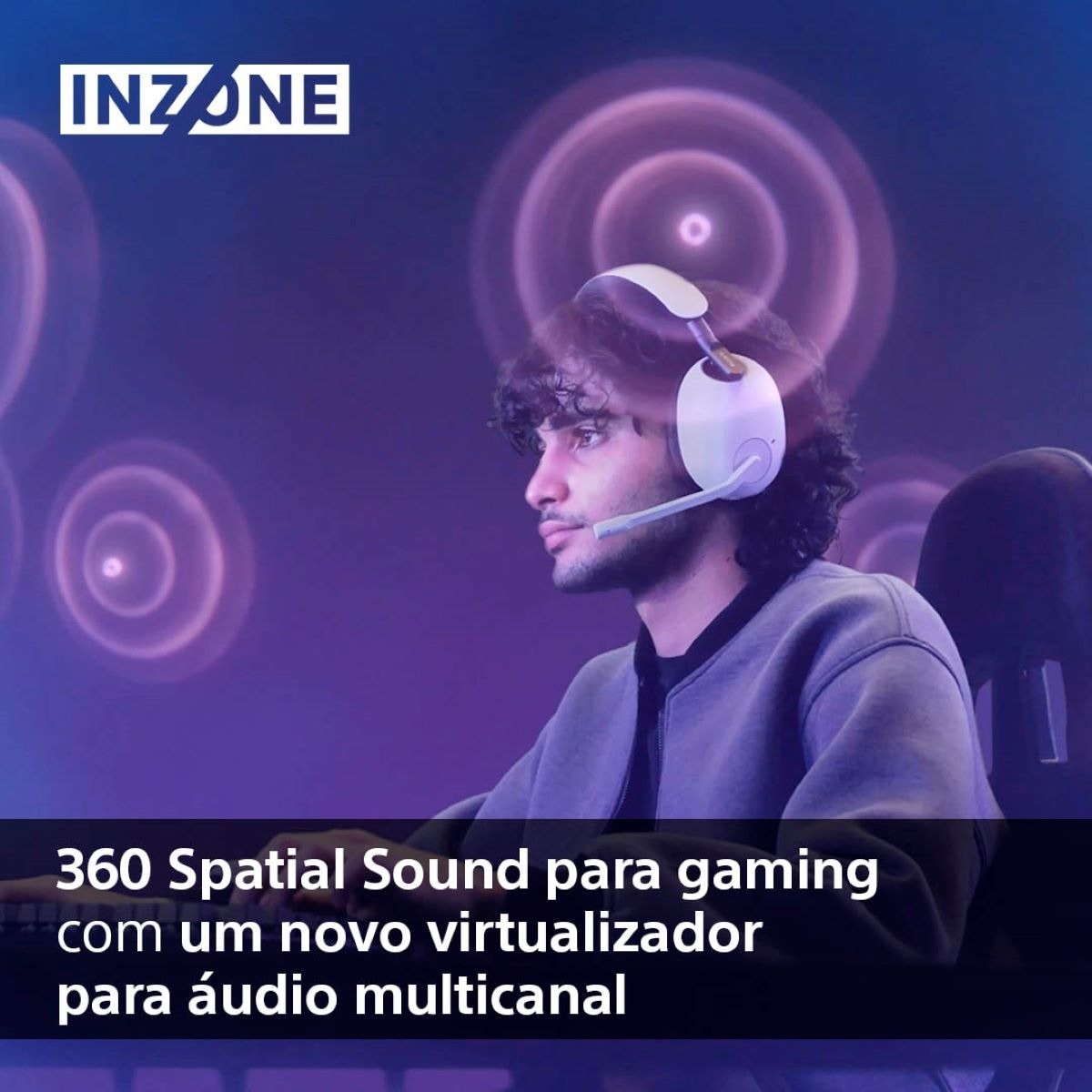 Auscultadores Gaming Inzone H9 WH-G900  PC / PS5 Branco-3