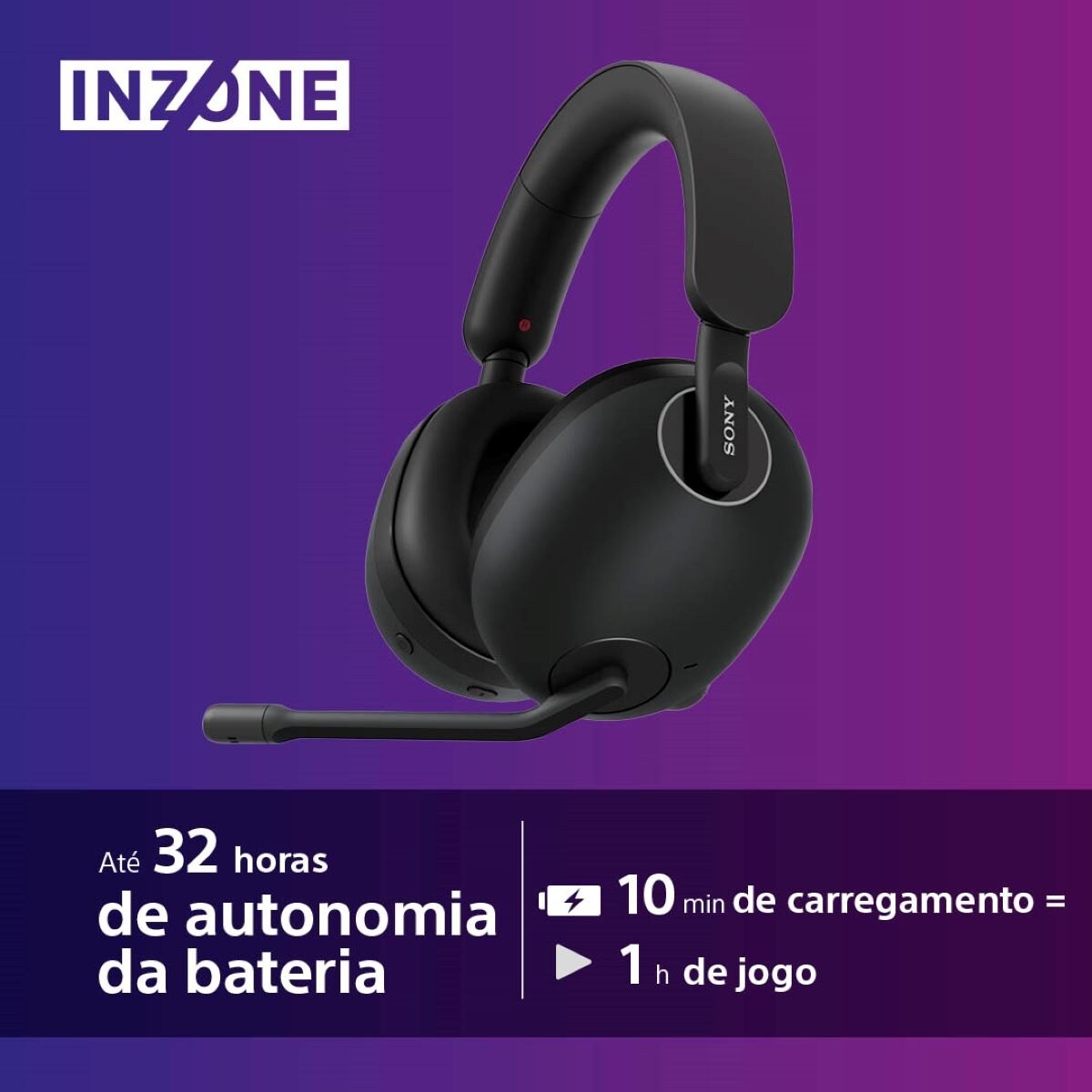 Auscultadores Gaming Sem Fios Sony Inzone H9 - Preto Preto-5