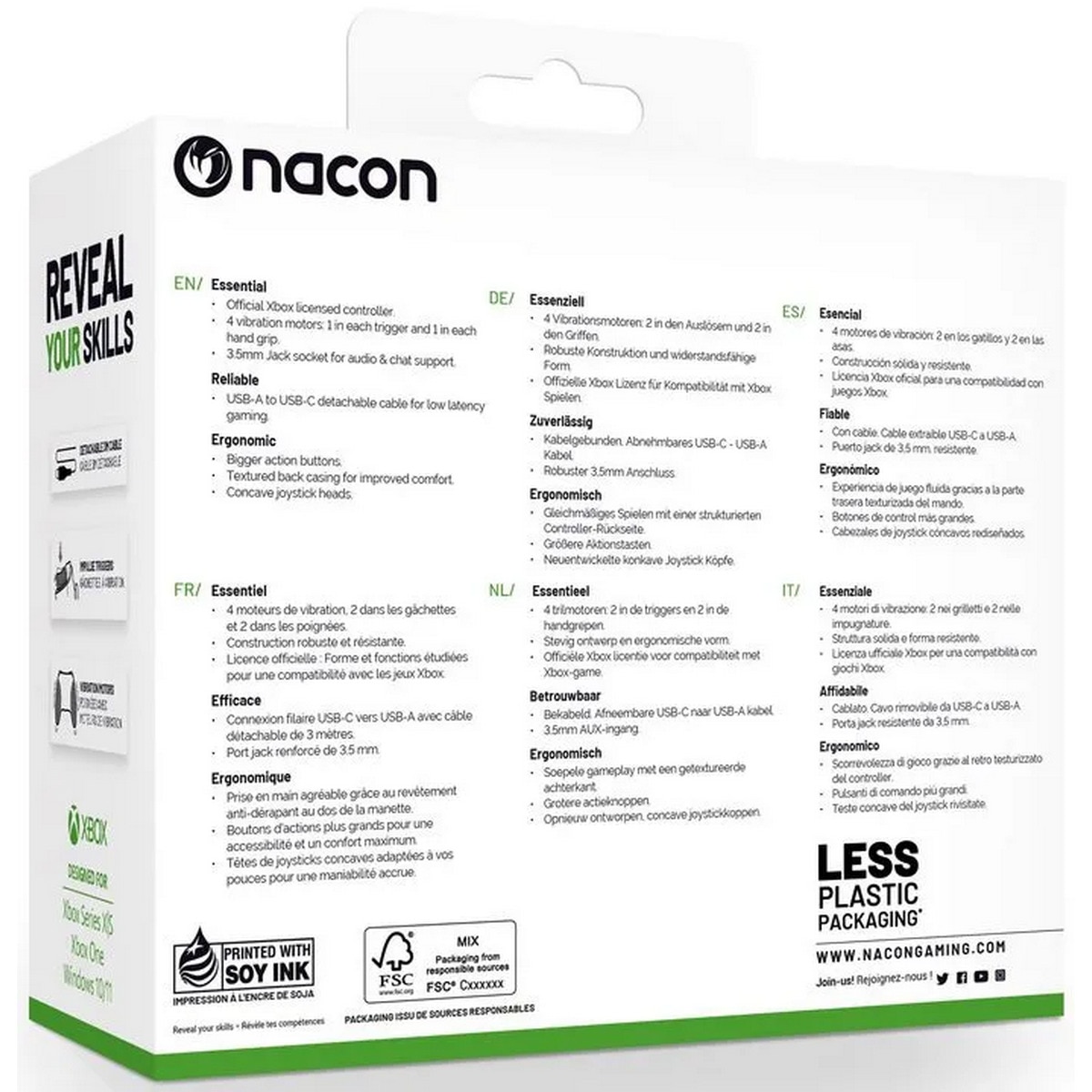 Comando NACON EVOL-X para XBox - Preto 4