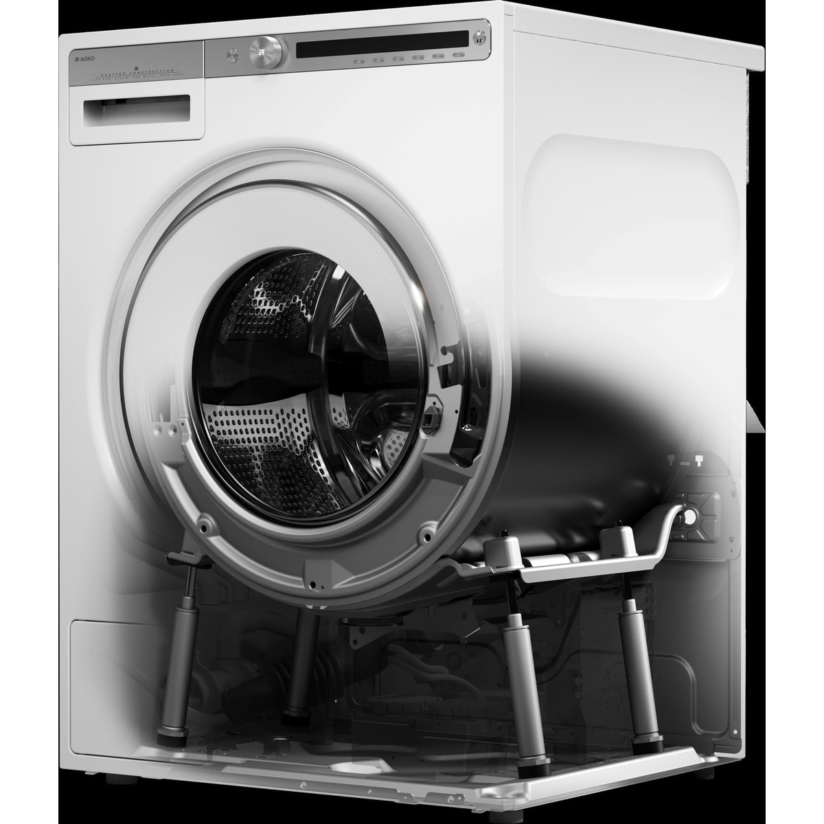 Lavadora Asko 11 kg / 1.400 rpm, LCD, 4 amortiguadores - W2114C.W/1 Blanco-4