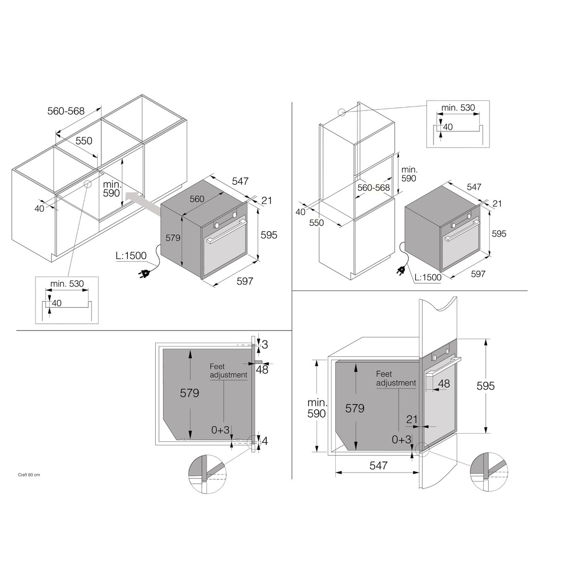 Horno multifunción Asko con sonda térmica -OT8637S Inox-2