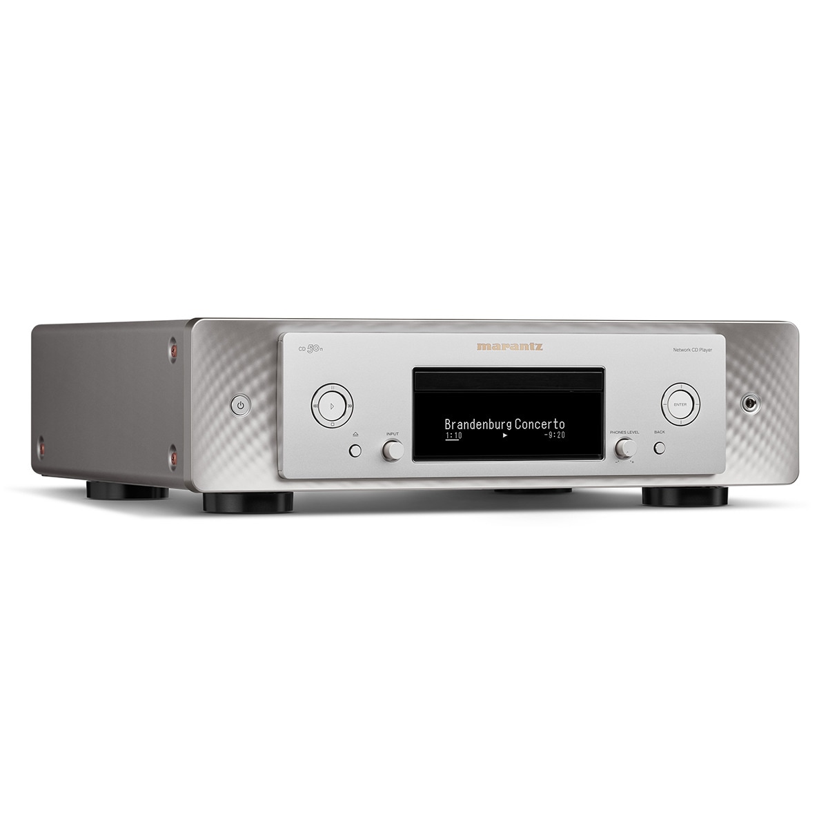 Reproductor CD Marantz CD50n negro, Wi-Fi y Bluetooth Plata-2