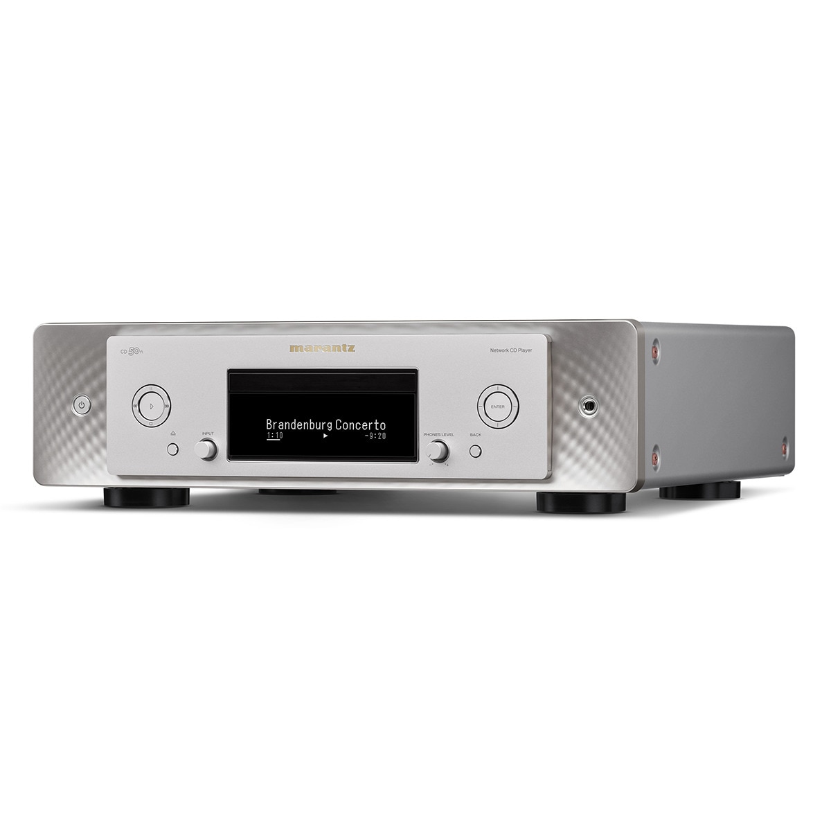 Reproductor CD Marantz CD50n negro, Wi-Fi y Bluetooth Plata-3