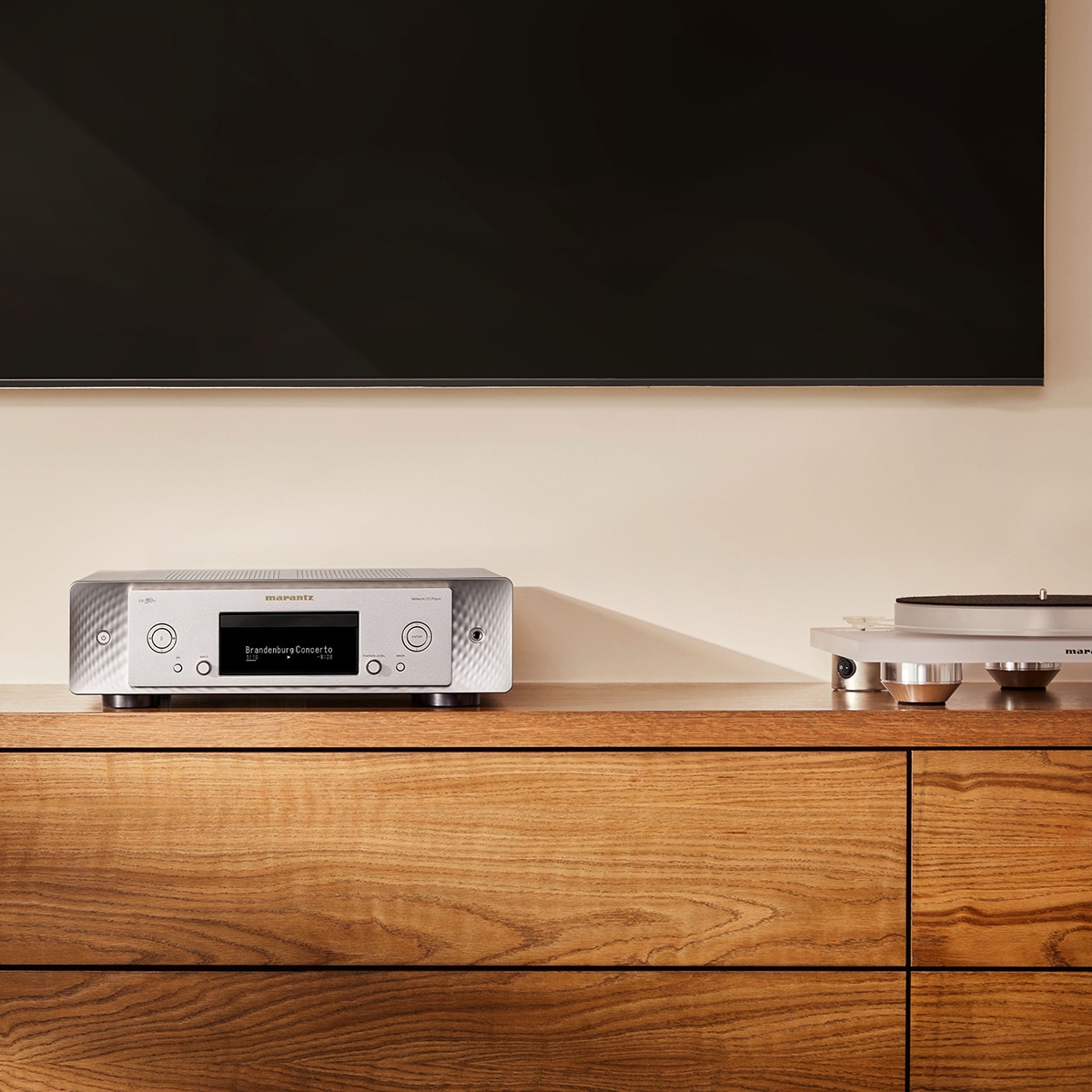 Reproductor CD Marantz CD50n negro, Wi-Fi y Bluetooth Plata-5
