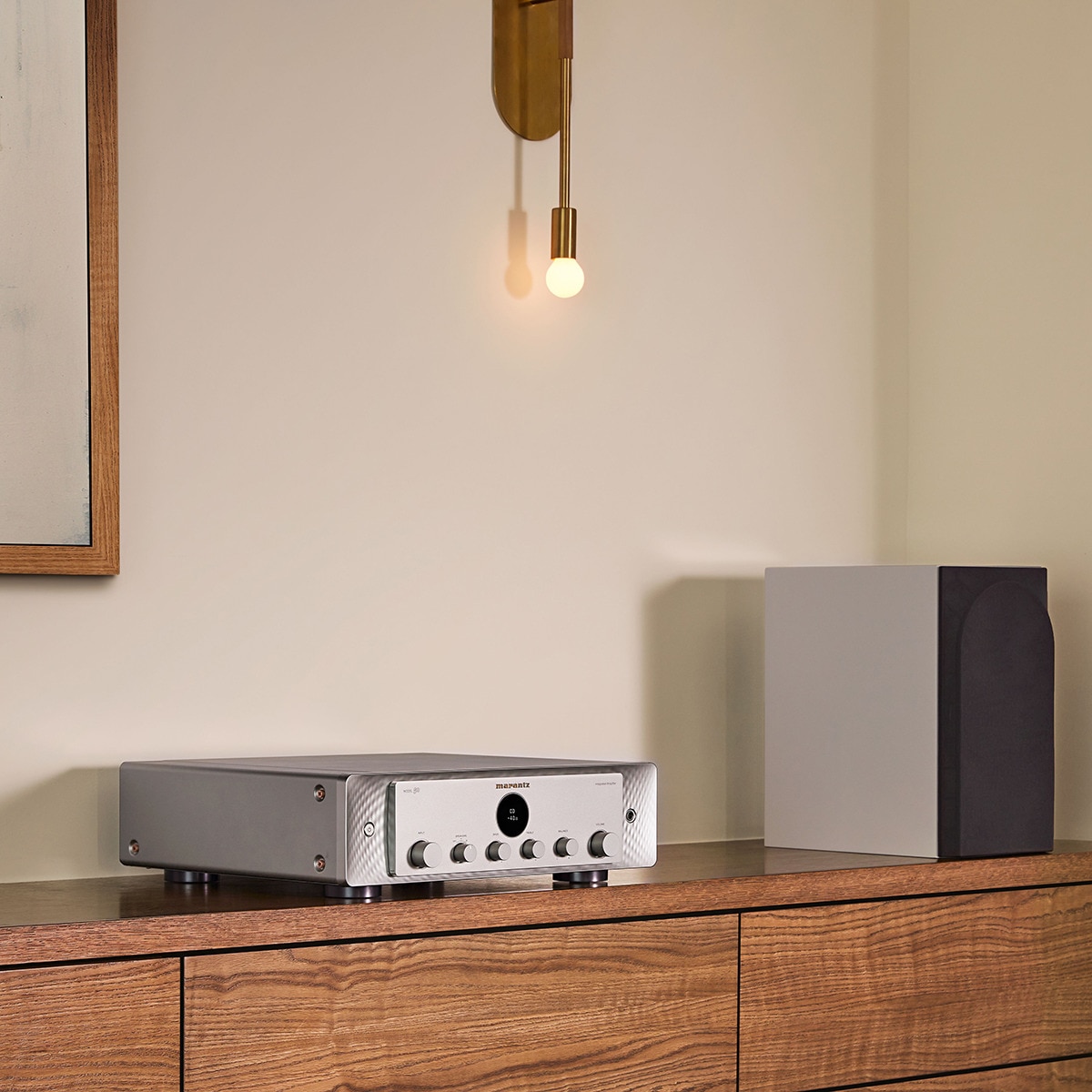 Amplificador integrado estereofónico Marantz Model 50 Plata-5