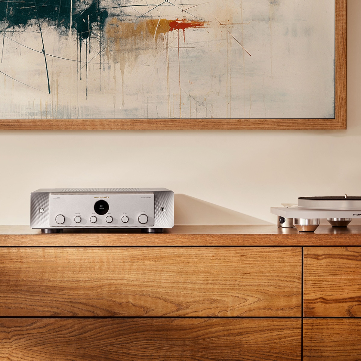 Amplificador integrado estereofónico Marantz Model 50 Plata-6